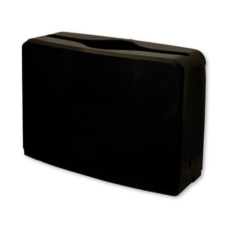 Gen , COUNTERTOP FOLDED TOWEL DISPENSER, 10.63in X 7.28in X 4.53in, BLACK 1607